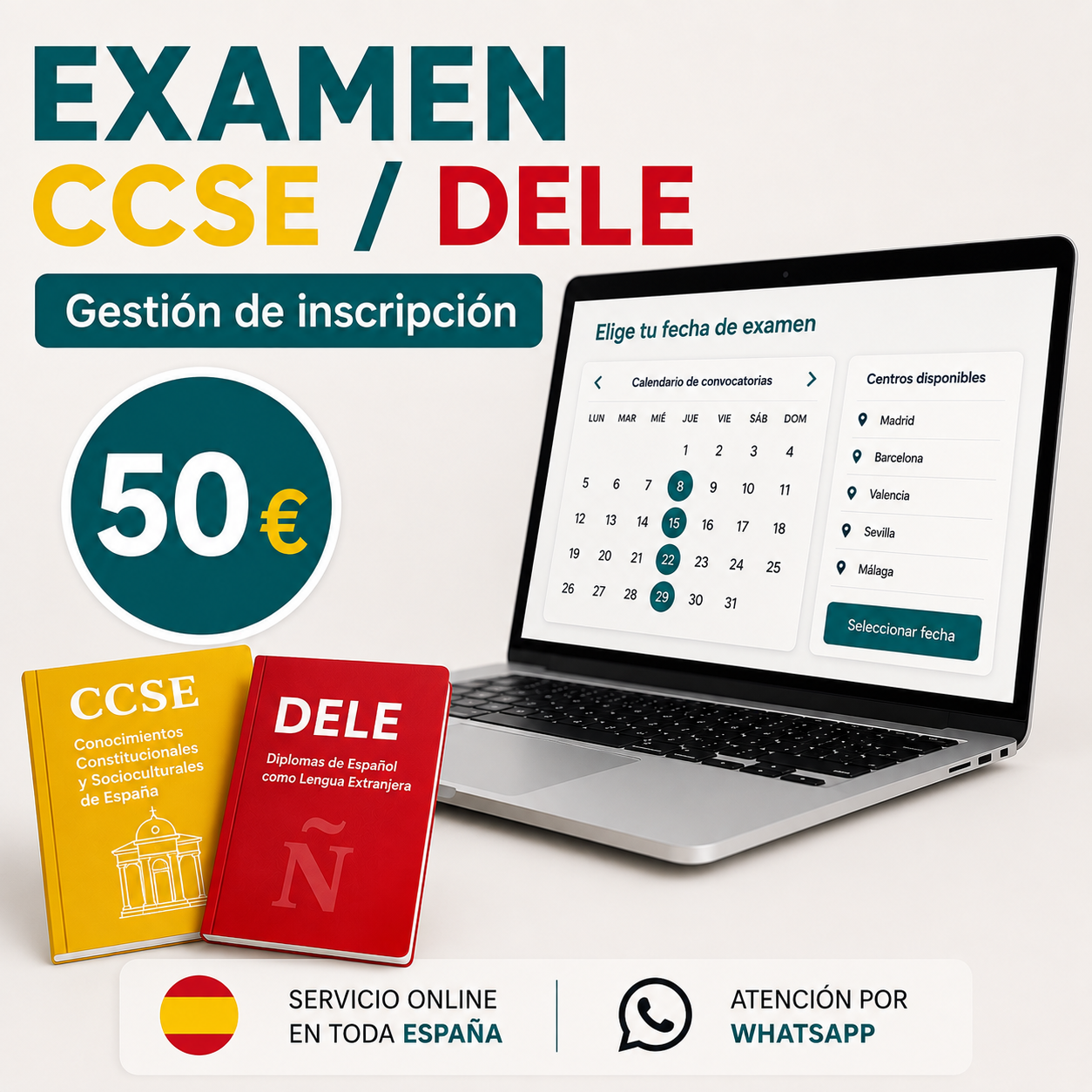 FECHA EXAMEN DELE , CCSE