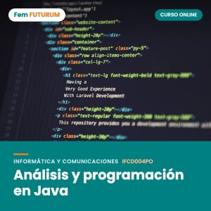 Análisis y programación en Java – curso online Fem FUTURUM