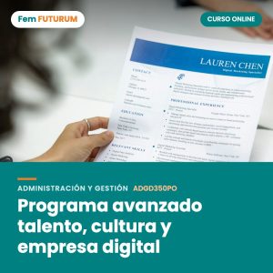 Programa avanzado talento, cultura y empresa digital – curso online Fem FUTURUM